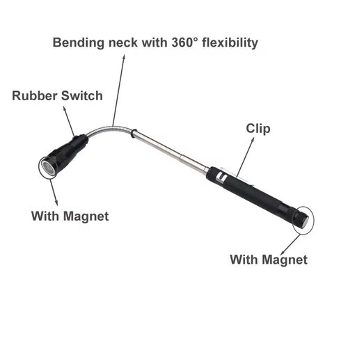 LED Magnetic Pick Up Tool