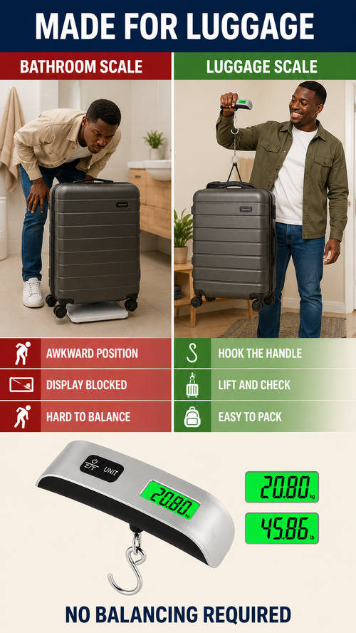 T-Shaped 50kg Luggage Scale