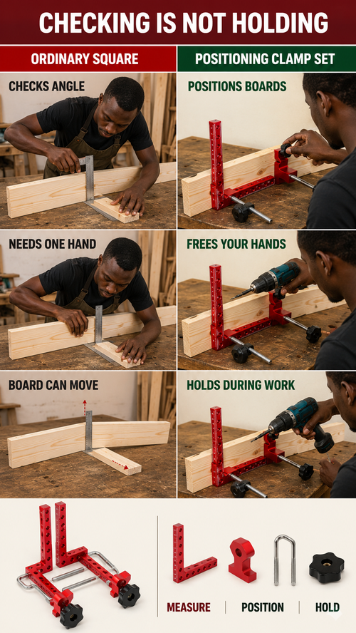 90° Woodworking Corner Clamping Set