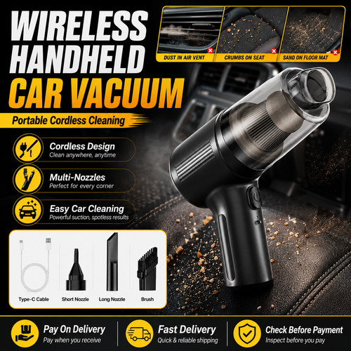Wireless Handheld Car Vacuum Cleaner