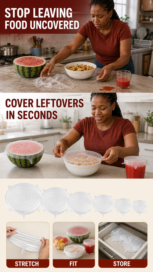 Reusable Silicone Stretch Lids
