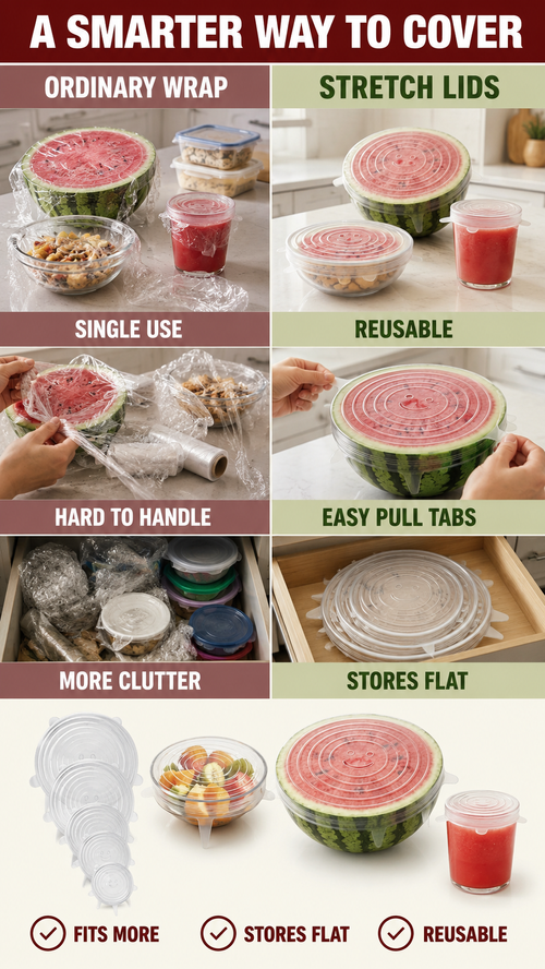 Reusable Silicone Stretch Lids