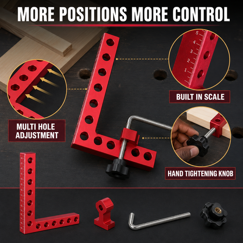 90° Woodworking Corner Clamping Set