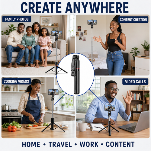 🔥 HOT SALE 🔥 COD! F16 1708mm Selfie Stick Tripod | 360° Phone Holder | Remote Shutter | Handheld & Floor Stand | For Videos, Group Photos & Travel |Nairobi Inventory | Ships in 48 Hours | 7-Day No-Questions-Asked Returns and Exchanges. Cash-on-Delivery orders will be shipped from our Nairobi warehouse within 48 hours. Delivery takes 1–3 business days.