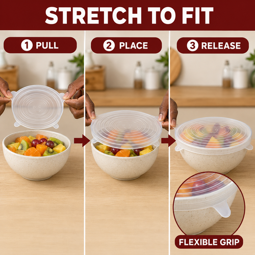 Reusable Silicone Stretch Lids