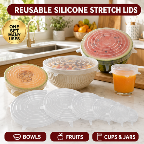 Reusable Silicone Stretch Lids