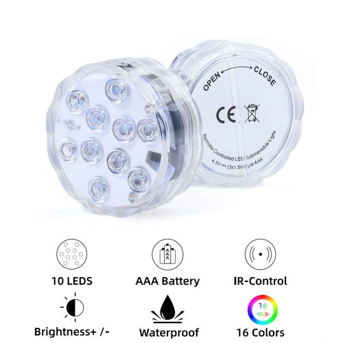 🔥Hot Seller🔥 COD！LED Diving Light, App-Controlled, Waterproof, Magnetic Pool Light, RGB Underwater Light, Aquarium Waterproof Light