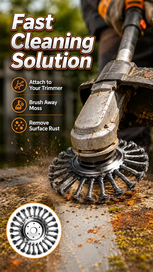 🔥Hot Seller🔥 COD！6-inch and 8-inch Steel Wire Lawn Mower Grass-Cutting Heads, Rust Removal Wheels, Weeding Wheels, Weeding Heads, Weeding Discs—Universal Replacement Parts for Lawn Mowers