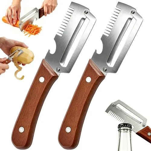 🔥Hot Seller🔥 COD！Multifunctional Peeler, Stainless Steel Fruit and Vegetable Peeler, Household Kitchen Tool