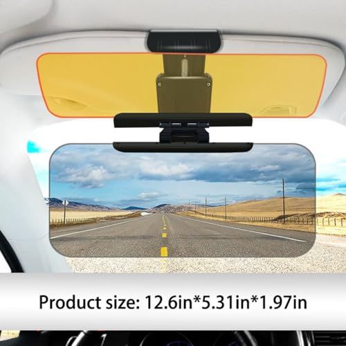 ⚡ Car Sun Shade Anti-Glare Visor – Stop Blinding Sunlight While Driving, Stay Safe & Comfortable on Day & Night Roads