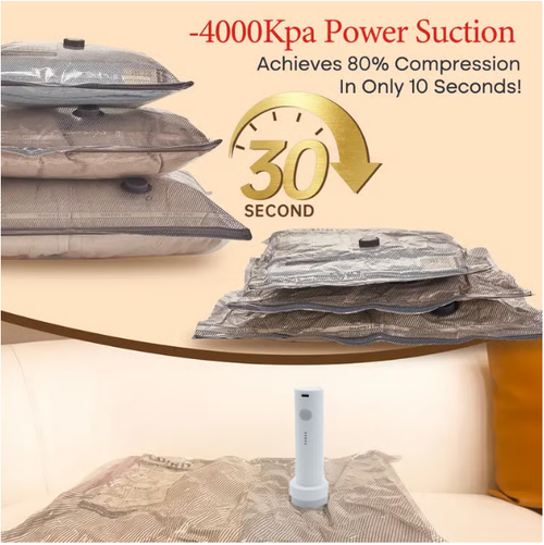 🔥HOT SALE🔥 COD！Electric vacuum pump for vacuum storage bags, comes with 12 extra-large vacuum storage bags.