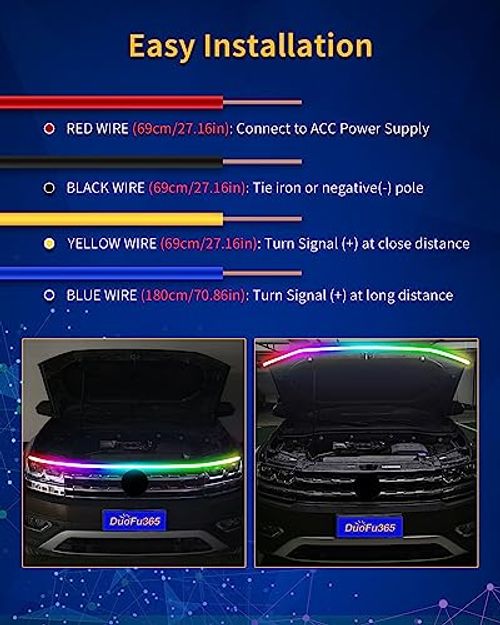 ⚡ Car Decoration LED Light Strip – Stop Your Car Looking Plain at Night, Make It Stand Out at Parties, Weddings & Night Drives