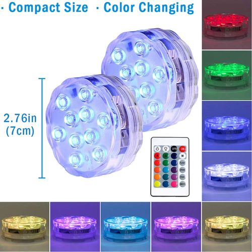 🔥Hot Seller🔥 COD！LED Diving Light, App-Controlled, Waterproof, Magnetic Pool Light, RGB Underwater Light, Aquarium Waterproof Light