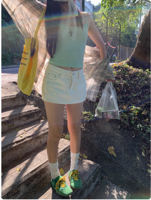 白色半身裙女夏季新款a字牛仔裙包臀裙子高腰氣質短裙