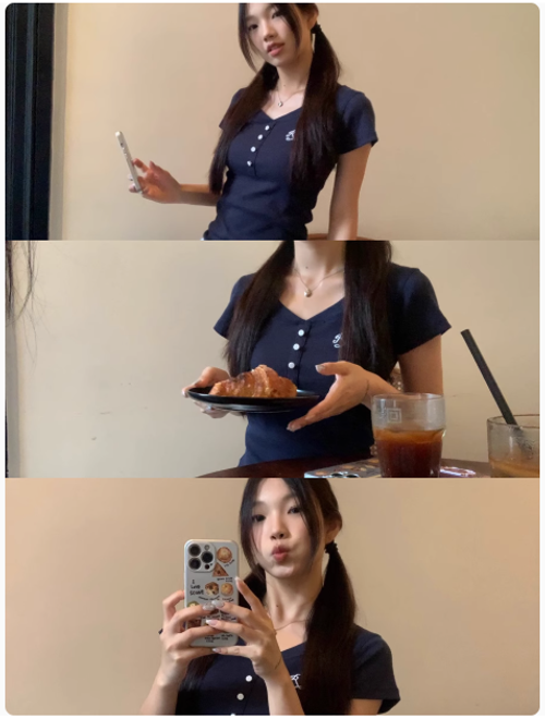 短袖t恤女夏季新款美式正肩修身小衫小衆短款顯瘦上衣