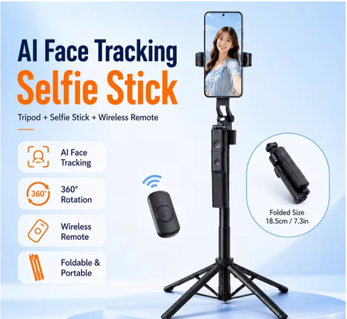 AI Face-Tracking Selfie Stick
