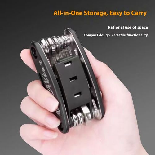 German imported folding screwdriver tool, 16-in-1 hexagon socket multi-functional set including wrenches and screwdrivers.