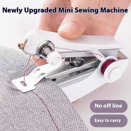 Household small sewing machine, portable manual mini micro hand-held simple clothes-sewing pocket tailor machine