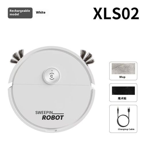 New Model White Smart Robot Vacuum Cleaner, Fully Automatic 3-in-1 (Sweeping, Suction, Mopping), High-Efficiency Cleaning, a Lazy Person's Must-Have Cleaning Tool