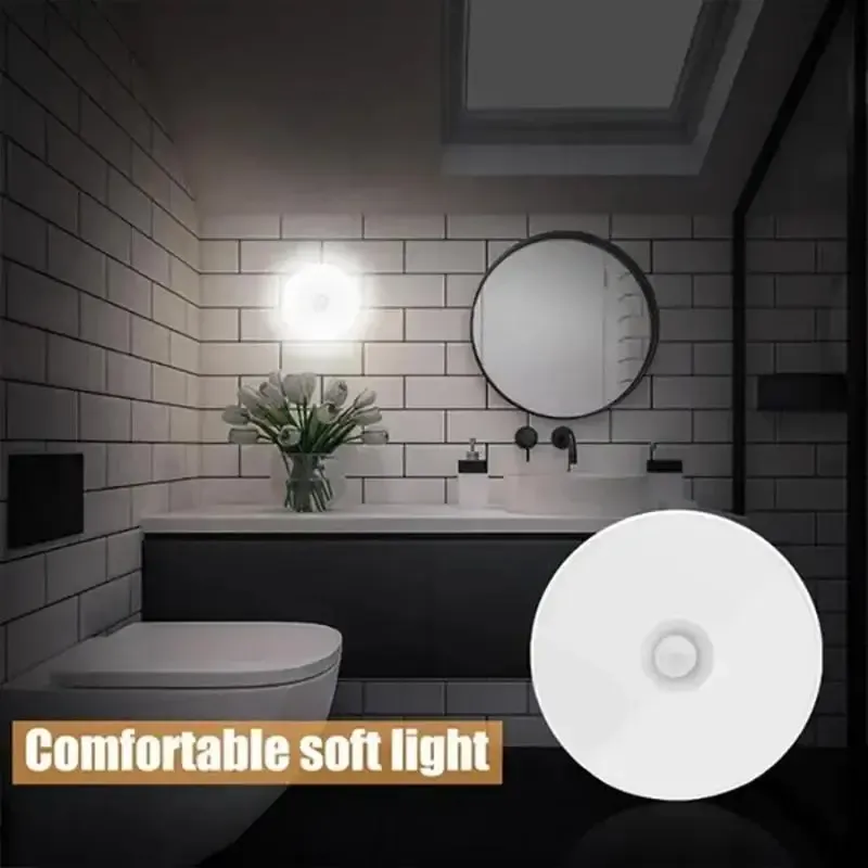 White color temperature LED Smart Human Body Sensor Night Lights Emergency Automatic Lighting USB Charging Wireless Magentic Suction LED Cabinet Lights