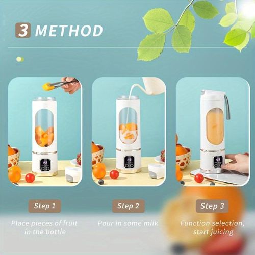 Digital Multimode Juicer Blender - Smart LED Display, Diet-Friendly, Leak Proof Design for Smoothies Liquid Diet, Shakes & Baby Food, Best Compact Blender for Home & Travel, Lemon Juicer, Fathers Day Gift, Back To School, Halloween Gift