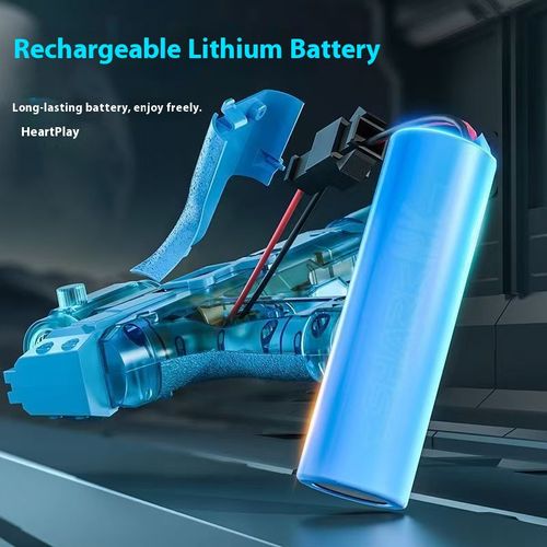 New Style Electric Water Gun Toy for Kids with Flame Light and ice Mouse Design, Automatic Water Spraying, Continuous Firing, High Pressure, Long Range