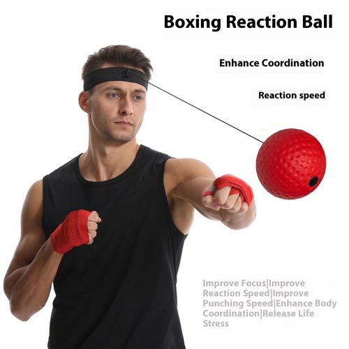 Head - mounted Boxing Reaction Ball, Rebound for Adults and Children, Concentration Training, Stress Relief, Venting, Sports Reaction Ball for Home Use