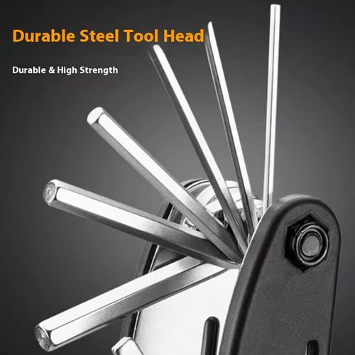 German imported folding screwdriver tool, 16-in-1 hexagon socket multi-functional set including wrenches and screwdrivers.