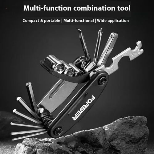 German imported folding screwdriver tool, 16-in-1 hexagon socket multi-functional set including wrenches and screwdrivers.