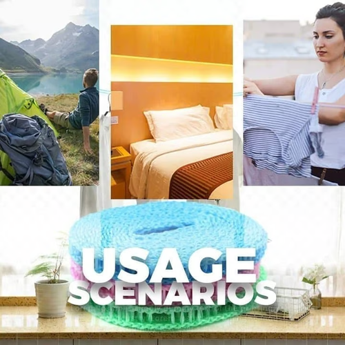 ✨Windproof Non-Slip Clothesline(32 ft)