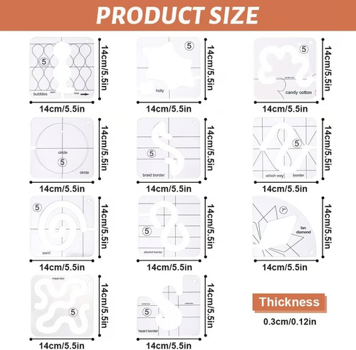 🥰🥰 2025 Motion Garment Ruler Set (11 PCS)+ Foot attachment