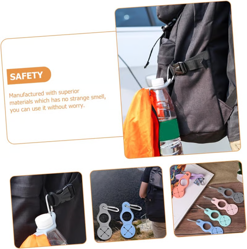 🔥Buy 1 Get 3 Free🏆Hot Sale⚡🌟 Silicone Sport Kettle Buckle Outdoor Carabiner Water Bottle Holde