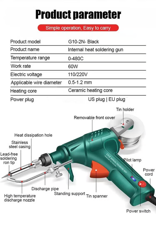 😍Multi-functional soldering gun