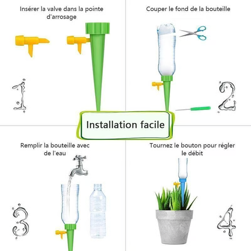 😍Watering System For Potted Plants🌱Good gardening helper!