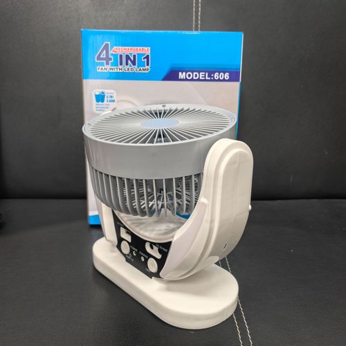 🔥☀️⚡New solar-powered fan with built-in battery, powerful airflow, quiet operation, portable, suitable for outdoor camping, 6-inch table fan.