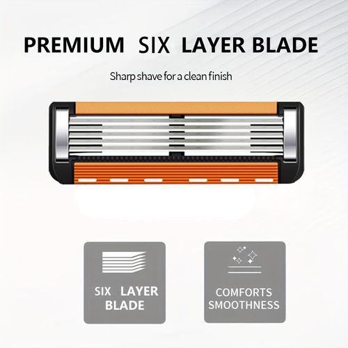 🤩4 - Piece Mens Razor Refill set +Free Handle