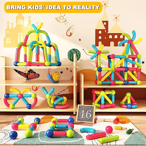 😍Magnetic Sticks Building Blocks For Kids Early Development