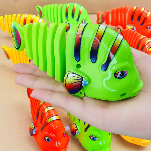 🐟🐟Plastic Wind-Up Wiggle Fish Toys
