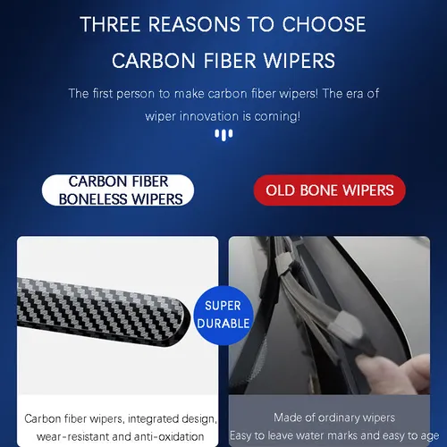🔥Carbon Fiber Boneless Silent Wipers