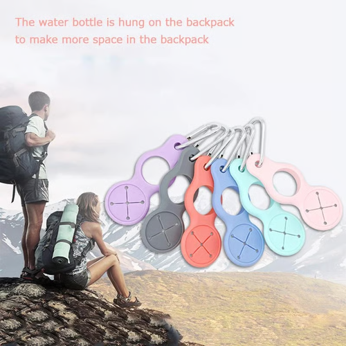 🔥Buy 1 Get 3 Free🏆Hot Sale⚡🌟 Silicone Sport Kettle Buckle Outdoor Carabiner Water Bottle Holde