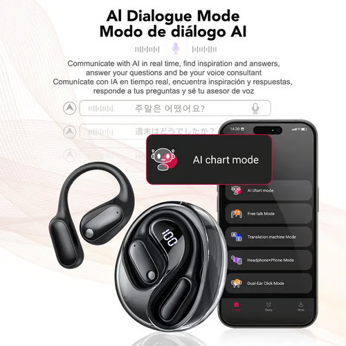 💥 Wireless Bluetooth Earphones MS190 Translation Earbuds