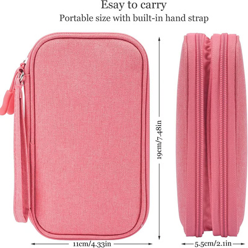 🎒 Stay Organized on the Go - ✨Waterproof Data Cable Storage Bag