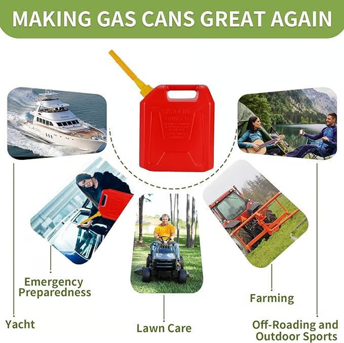 😍Upgraded Replacement Gas Can Spout with Flexible Nozzle, Fit for Most 1,2,5,10 Gal Can