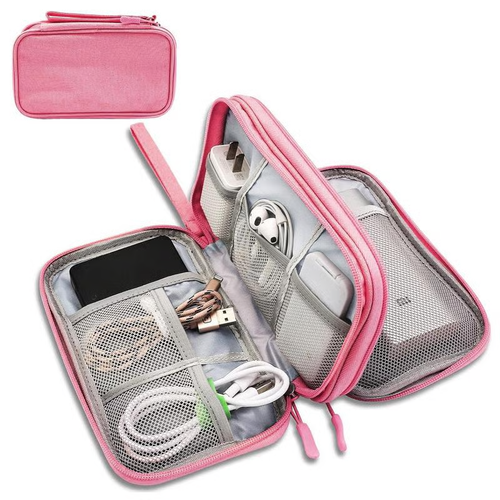 🎒 Stay Organized on the Go - ✨Waterproof Data Cable Storage Bag