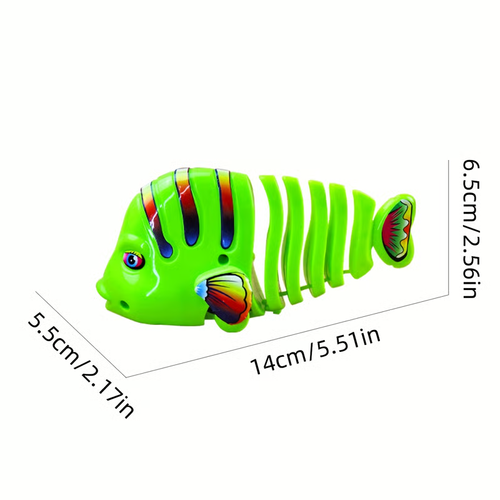 🐟🐟Plastic Wind-Up Wiggle Fish Toys