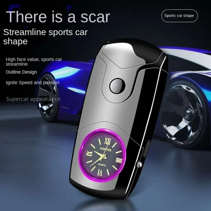 Smart Watch Lighter for Men watch Gift Electronic USB Rechargeable Lighter Watch
