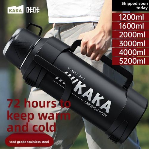 316 Stainless Steel Insulated Outdoor Travel Kettle Large Capacity