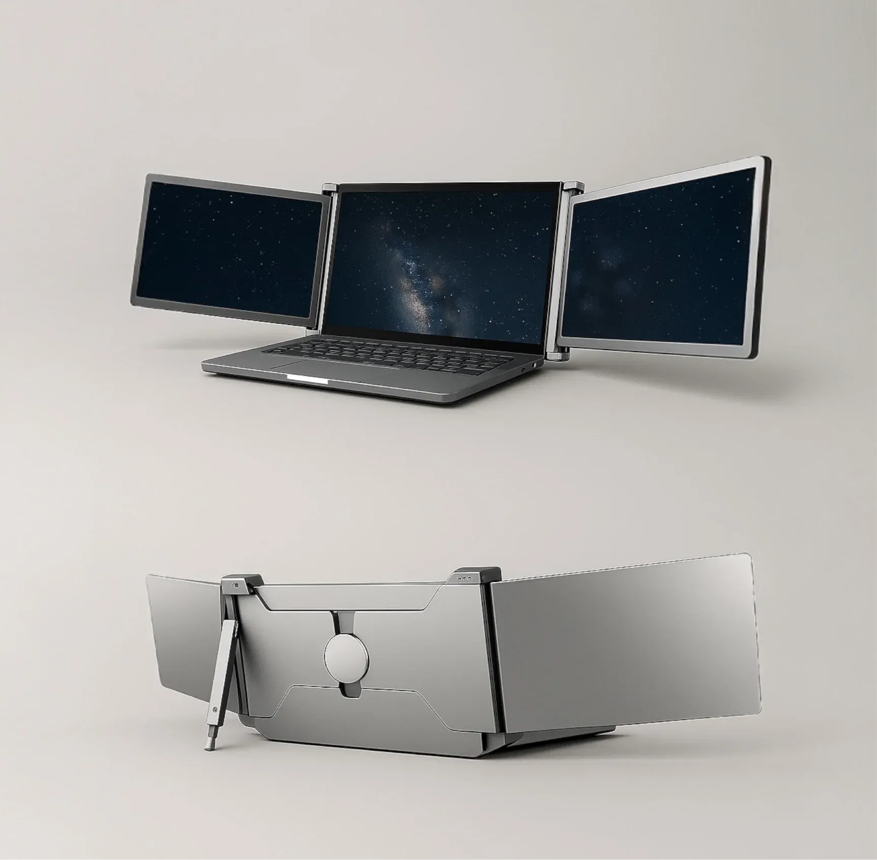 Renab Portable Monitor Tri-Screen