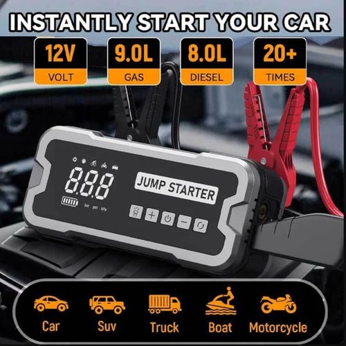 4 in 1 Portable Jump Starter with Air Pump Pro
