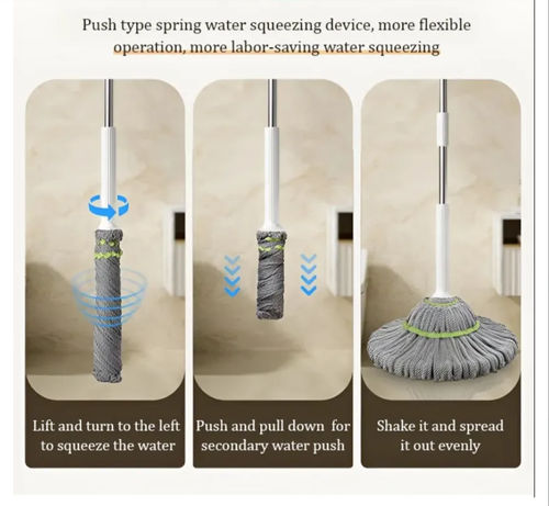 Self-wringing mop